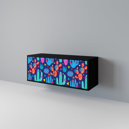 CACTUS VIBES Mueble de TV Compacto de 2 puertas