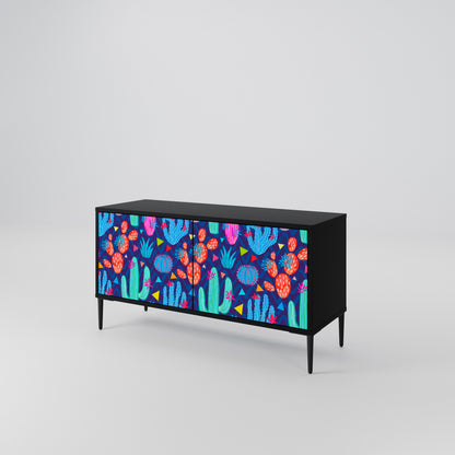 CACTUS VIBES Mueble de TV Compacto de 2 puertas