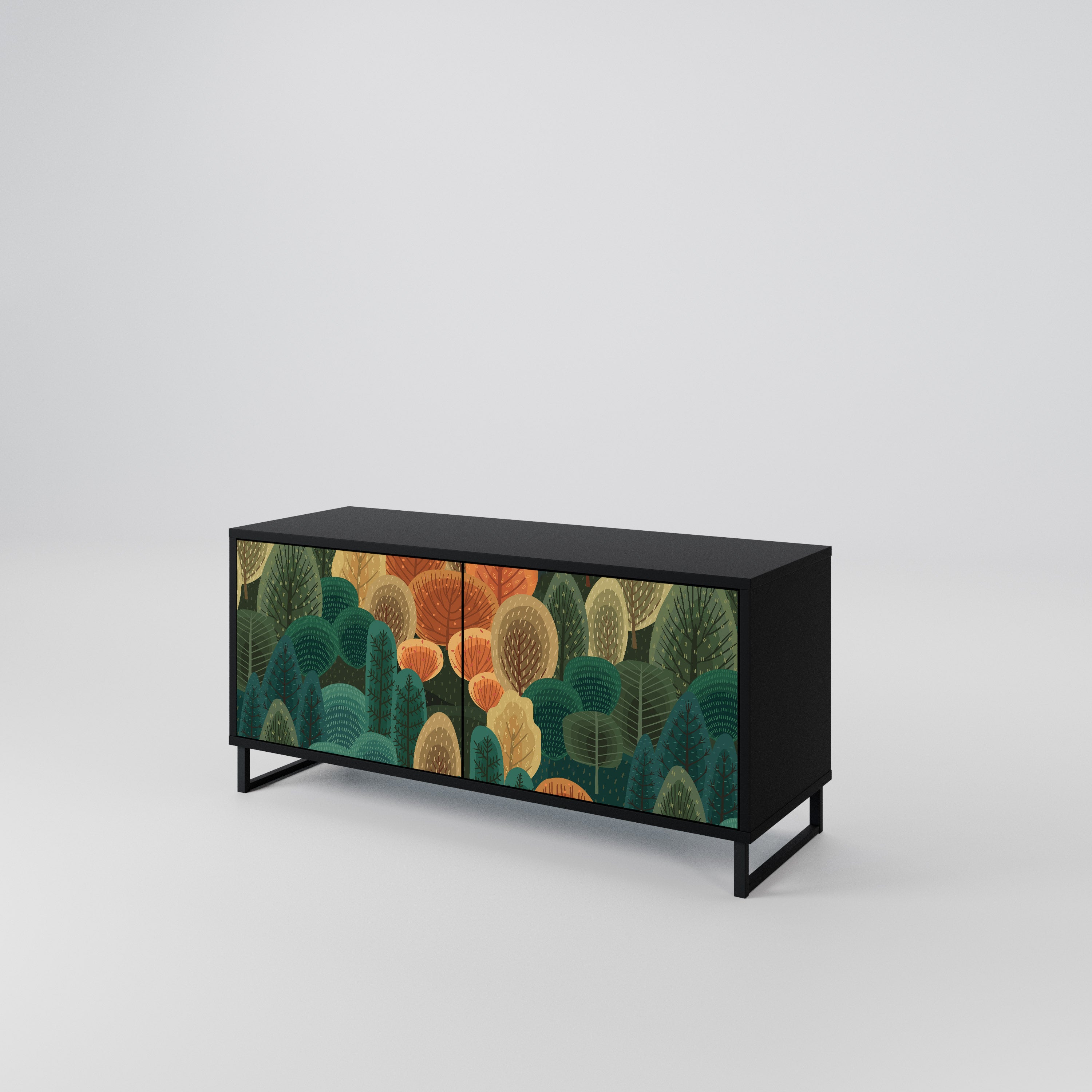 AUTUMN KALEIDOSCOPE Compact 2-Door TV Cabinet