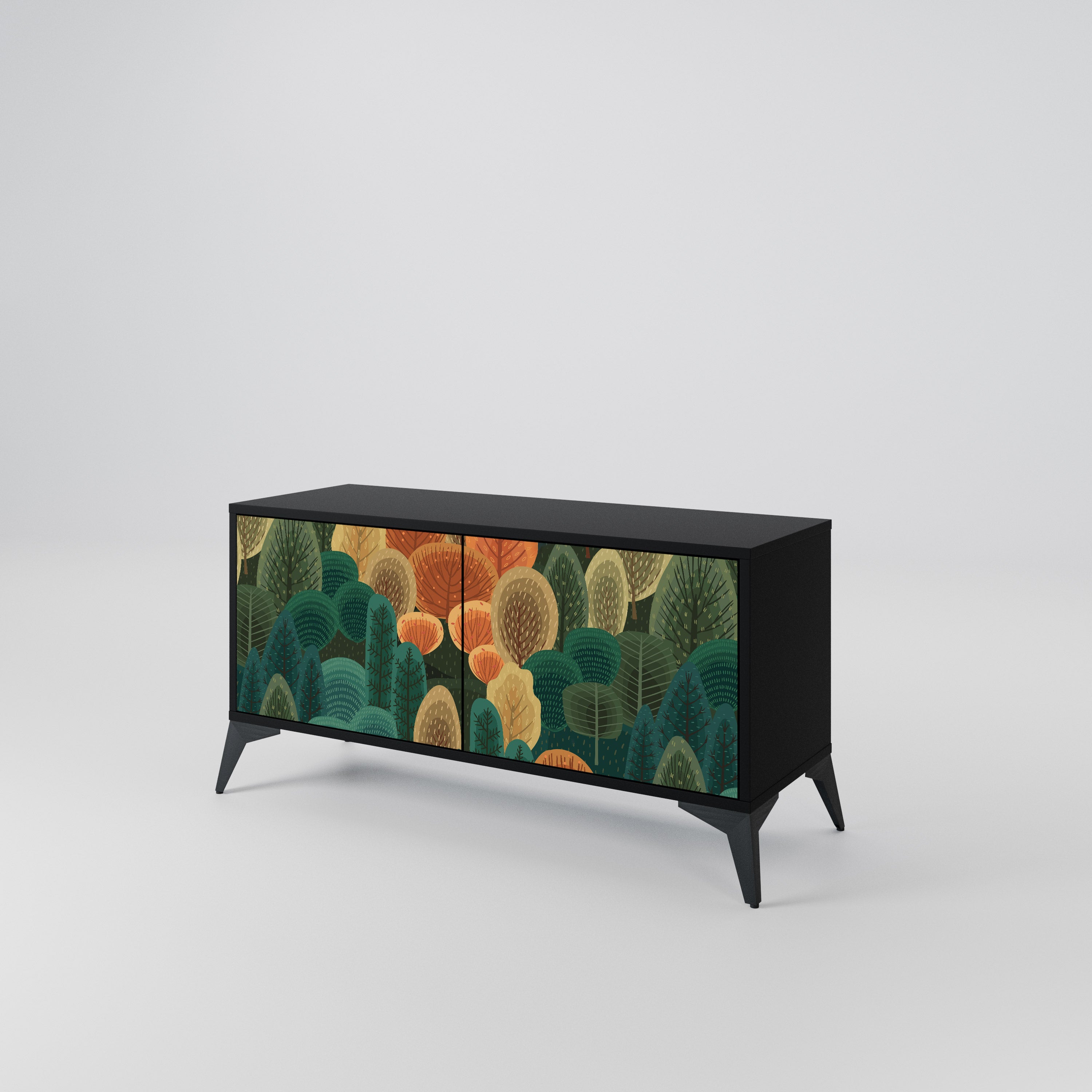 AUTUMN KALEIDOSCOPE Compact 2-Door TV Cabinet