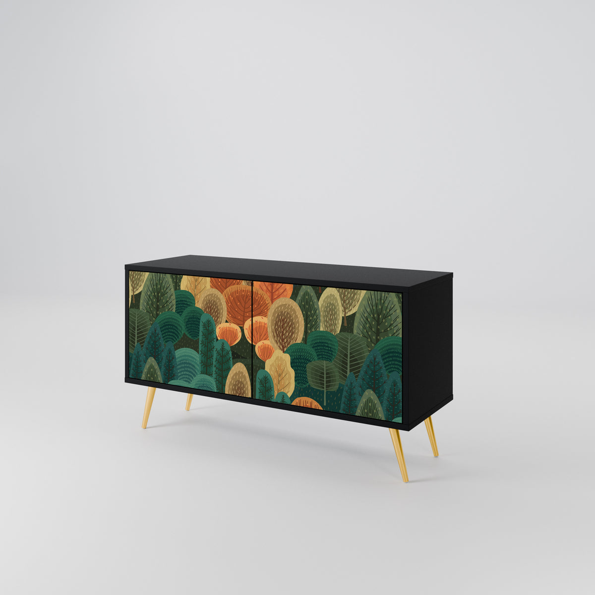 AUTUMN KALEIDOSCOPE Mueble de TV Compacto de 2 puertas