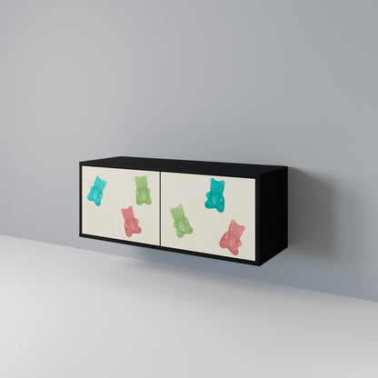 GUMMY BEARS Mueble de TV Compacto de 2 puertas