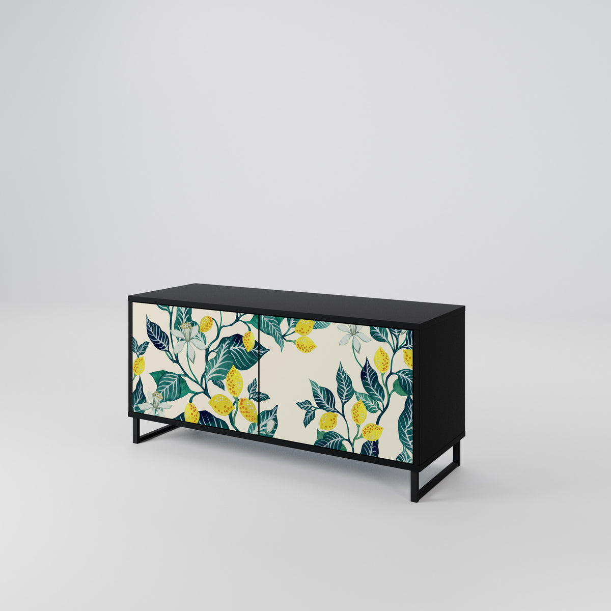 LEMON TREE Mueble de TV Compacto de 2 puertas