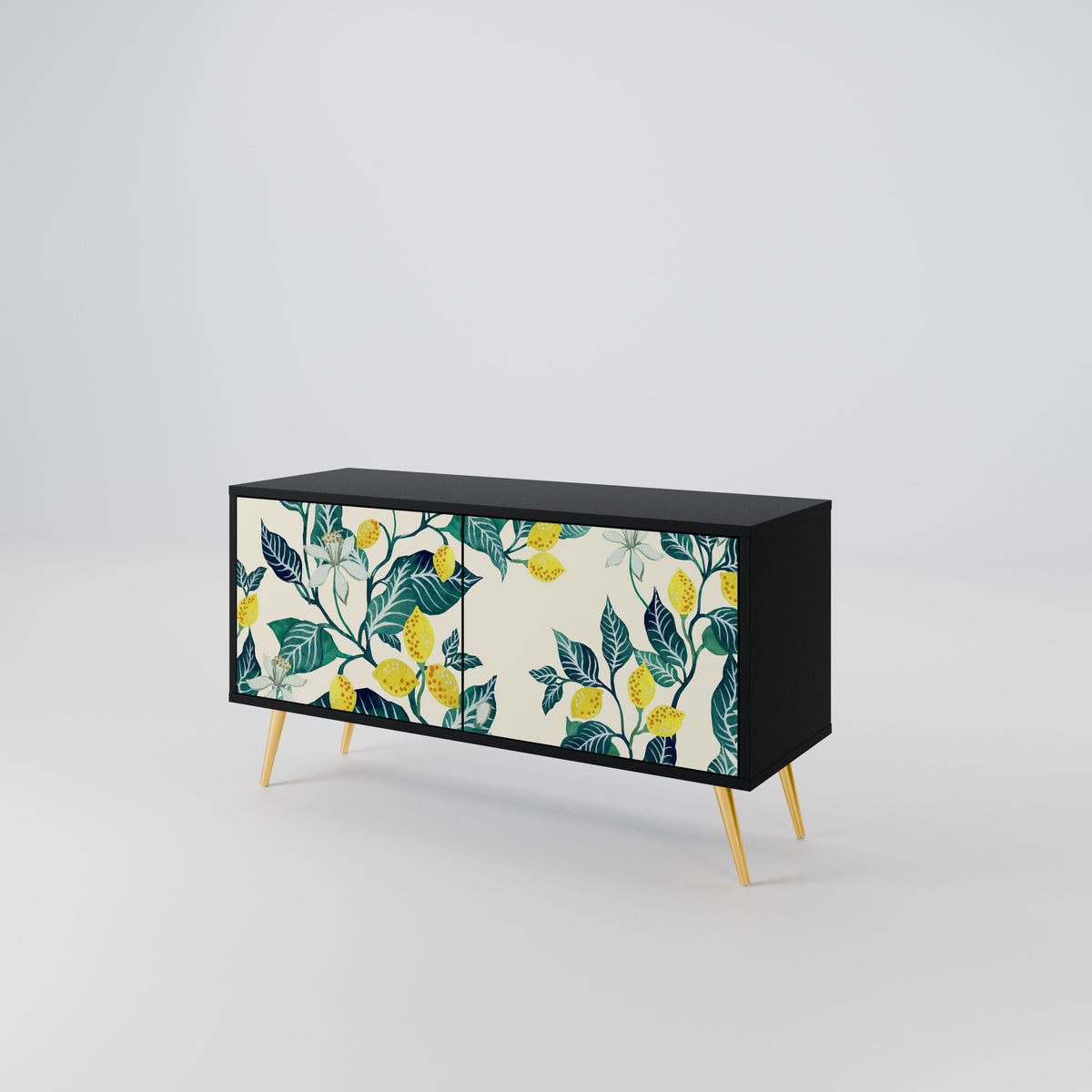 LEMON TREE Mueble de TV Compacto de 2 puertas
