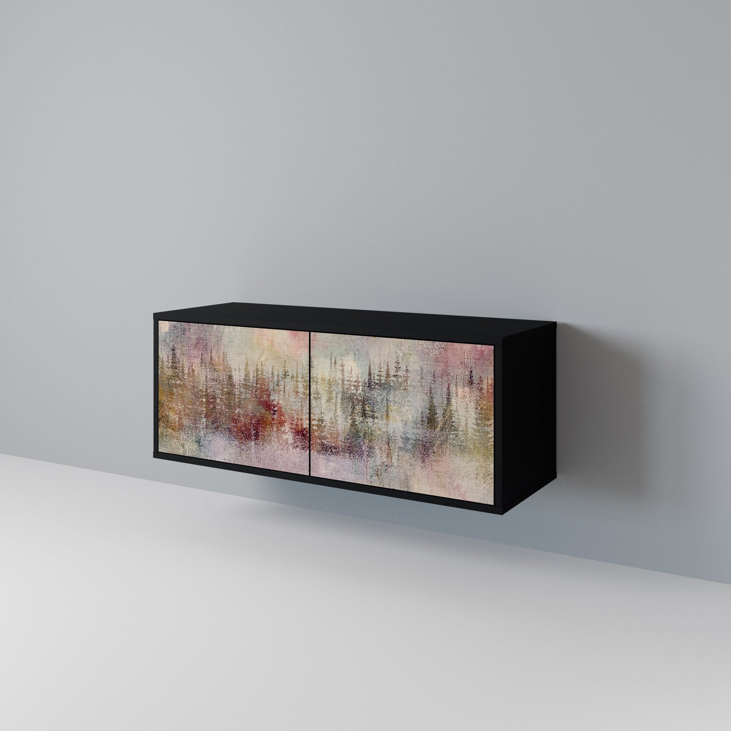 VEILED SUMMIT Mueble de TV Compacto de 2 puertas
