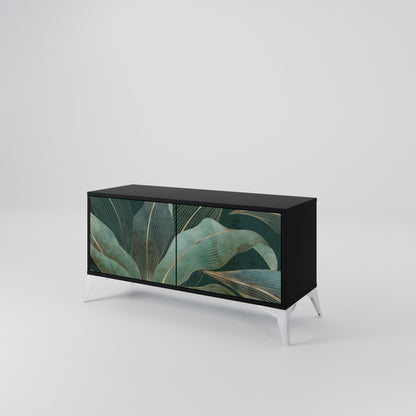 ROYAL GREEN Mueble de TV Compacto de 2 puertas