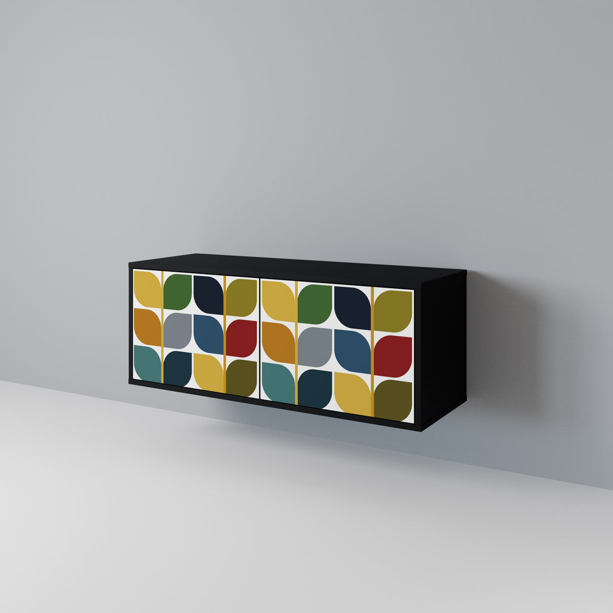 WEIGHTLESS HOURS Mueble de TV Compacto de 2 puertas