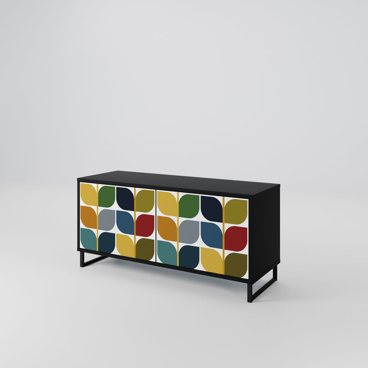 WEIGHTLESS HOURS Mueble de TV Compacto de 2 puertas