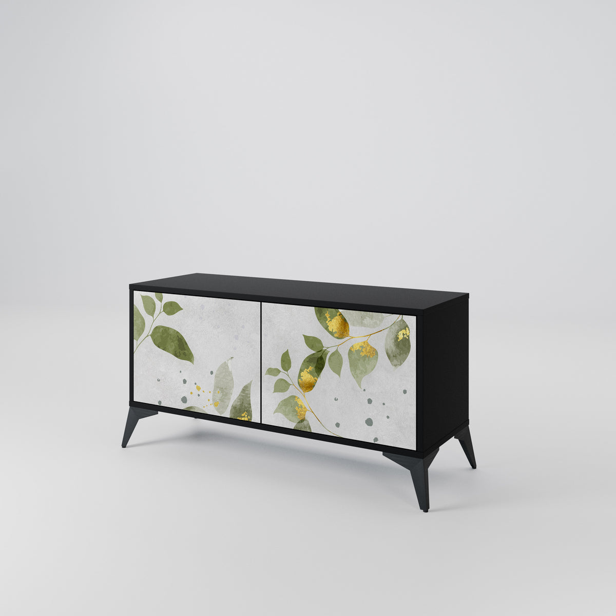 ELEGANT BOTANICS Mueble de TV Compacto de 2 puertas