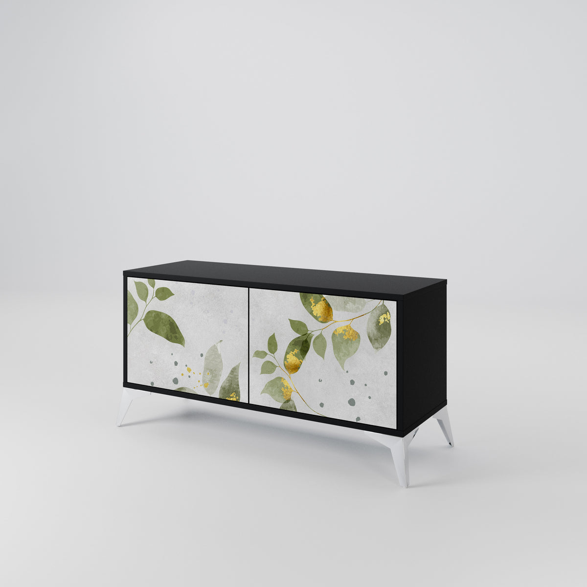 ELEGANT BOTANICS Mueble de TV Compacto de 2 puertas