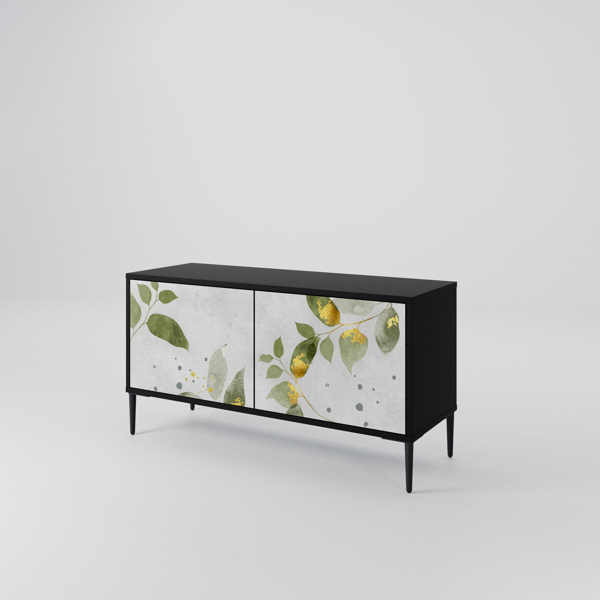 ELEGANT BOTANICS Mueble de TV Compacto de 2 puertas