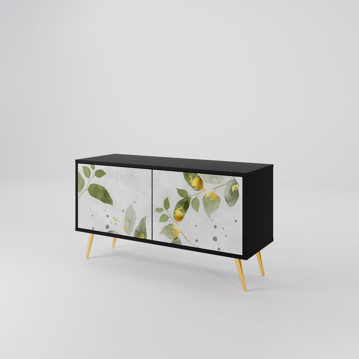 ELEGANT BOTANICS Mueble de TV Compacto de 2 puertas