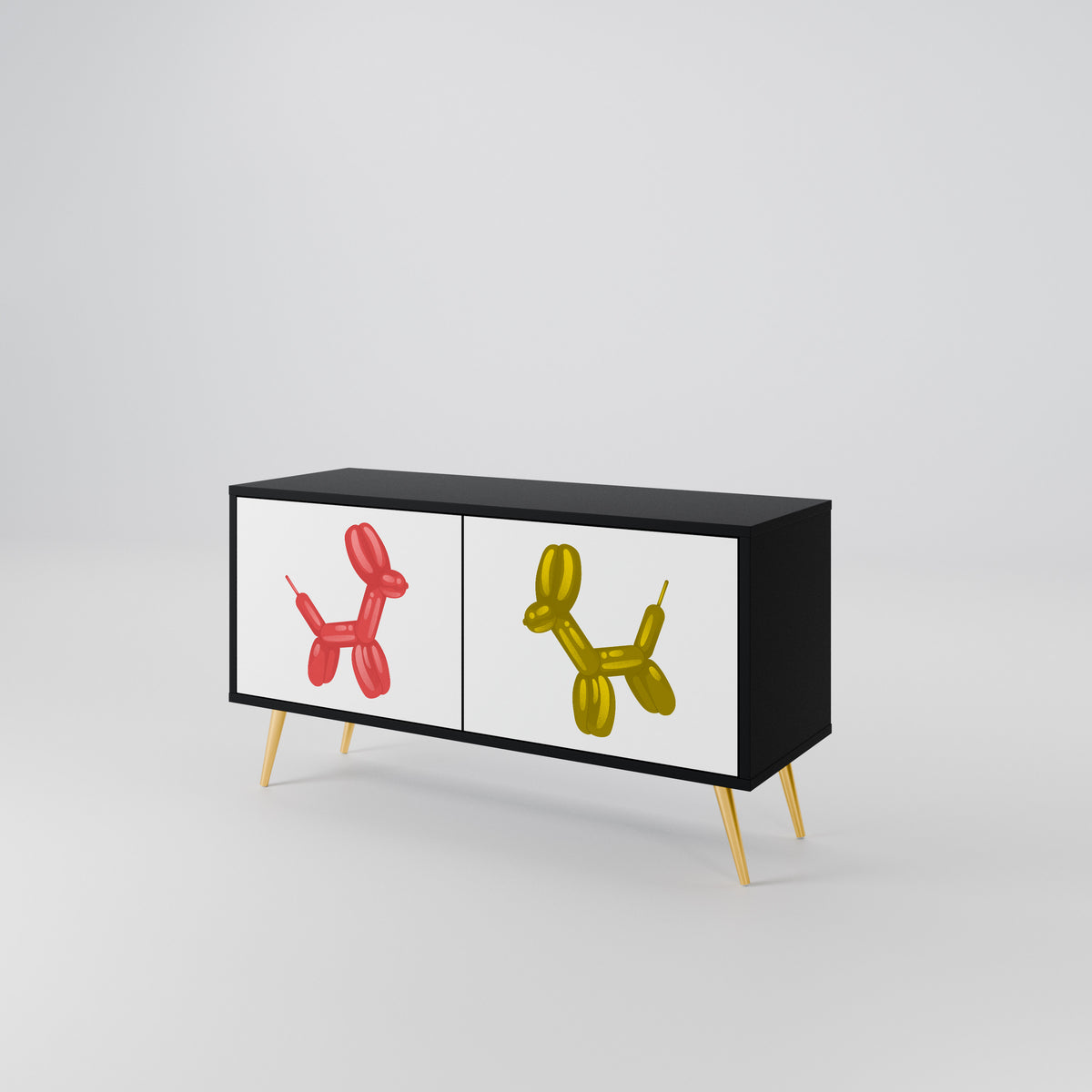 CHILDHOOD MEMORY Mueble de TV Compacto de 2 puertas