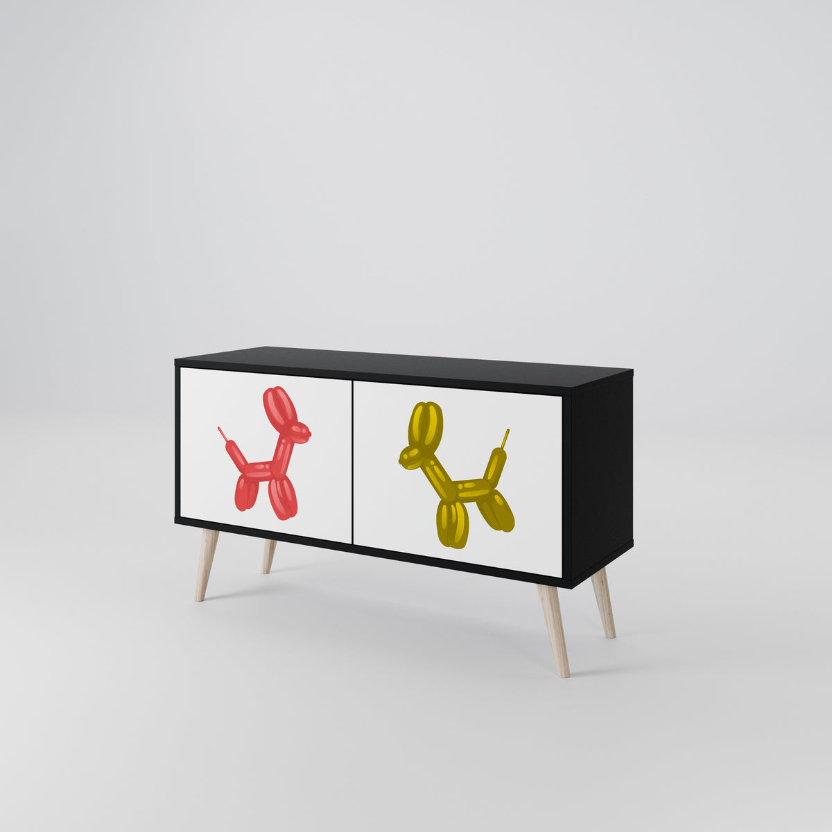 CHILDHOOD MEMORY Mueble de TV Compacto de 2 puertas