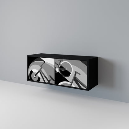 BIKE ENERGY Mueble de TV Compacto de 2 puertas