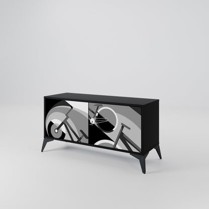 BIKE ENERGY Mueble de TV Compacto de 2 puertas