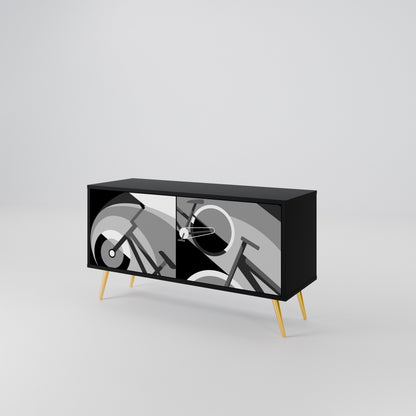 BIKE ENERGY Mueble de TV Compacto de 2 puertas