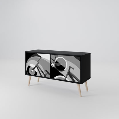 BIKE ENERGY Mueble de TV Compacto de 2 puertas