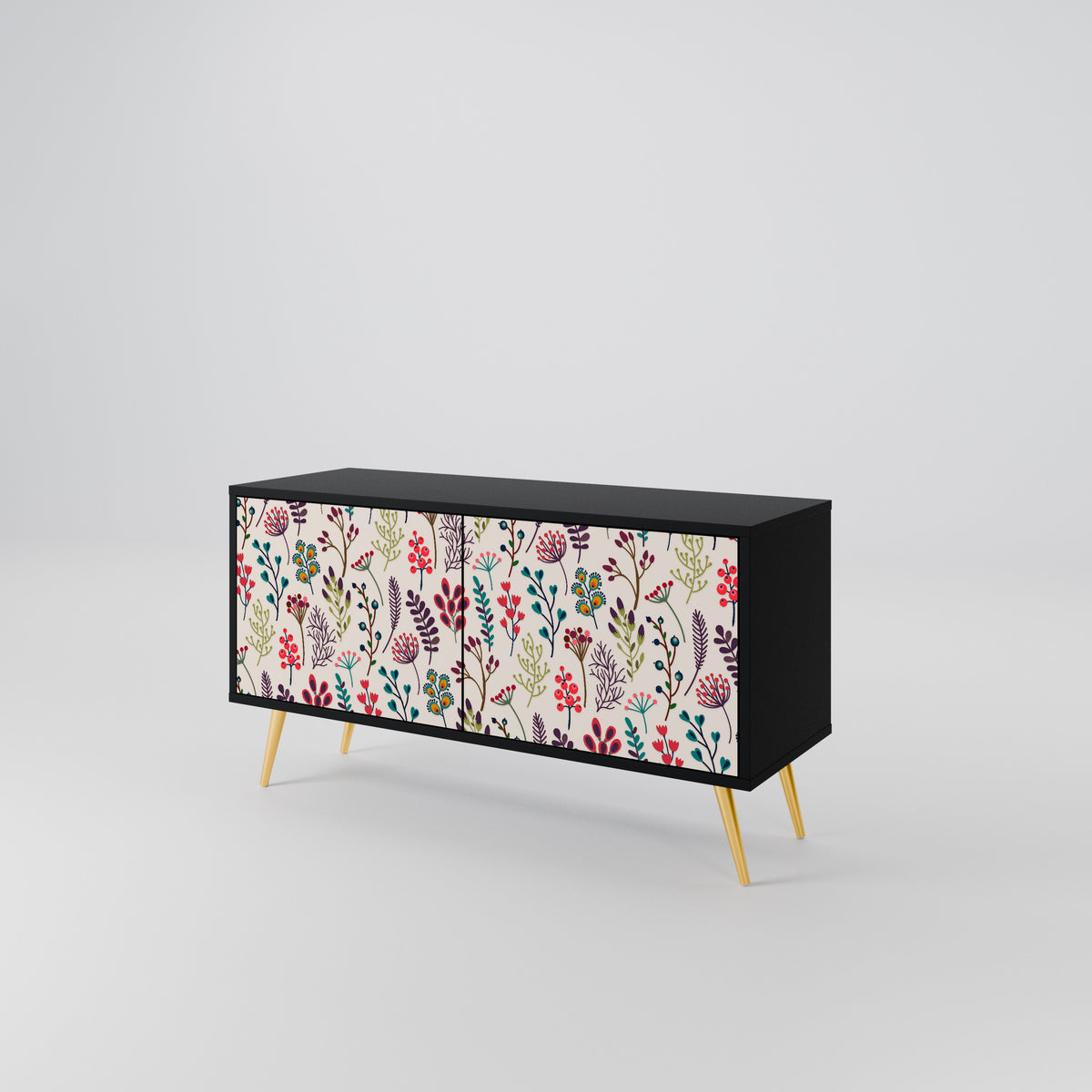 AUTUMN SUNDRIES Mueble de TV Compacto de 2 puertas