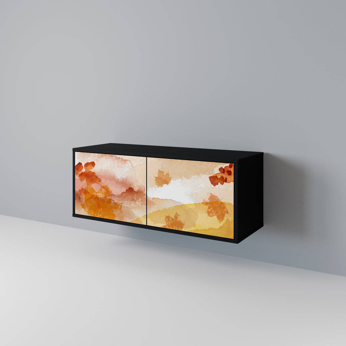 TRACES OF AUTUMN Mueble de TV Compacto de 2 puertas