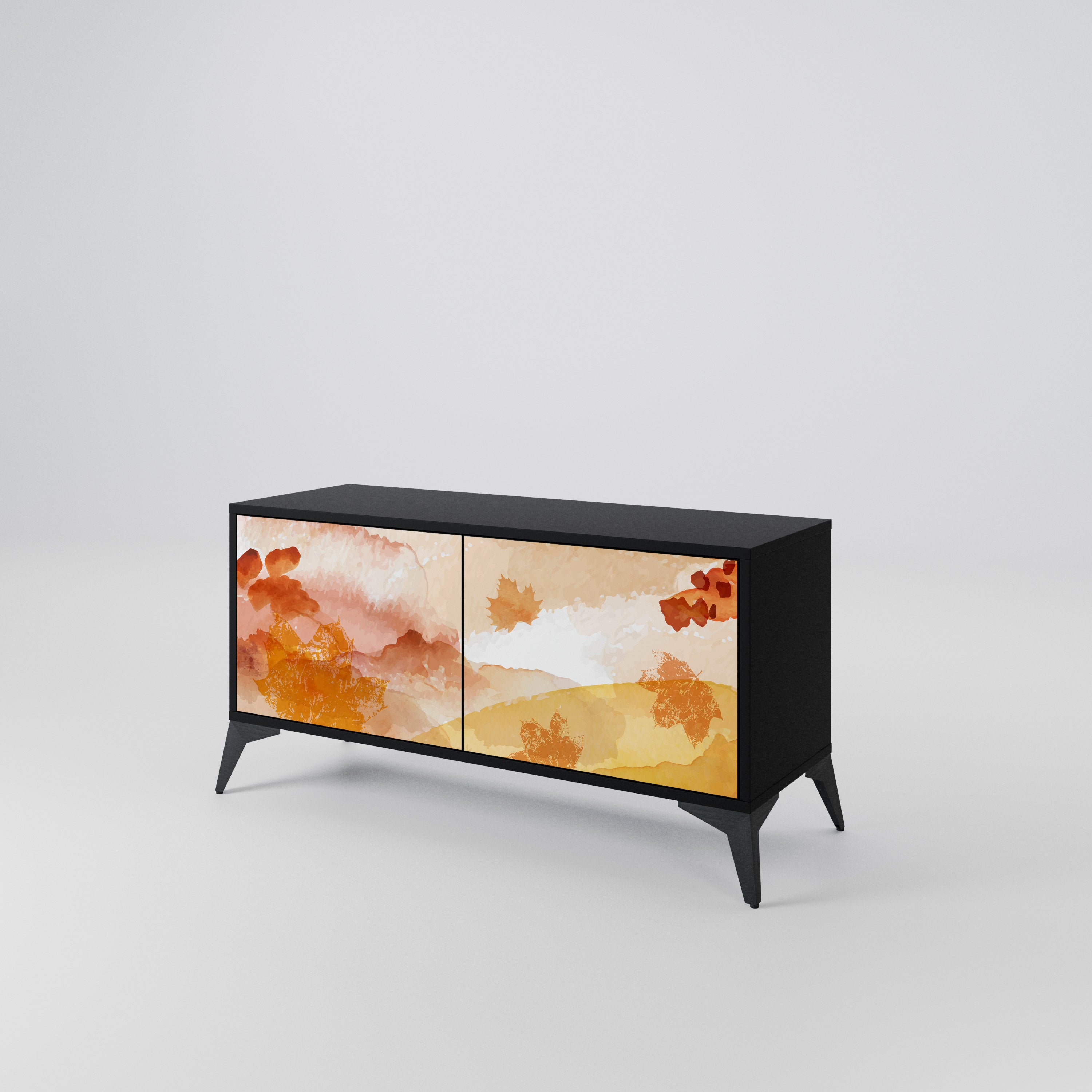 TRACES OF AUTUMN Compact 2-Door TV Cabinet