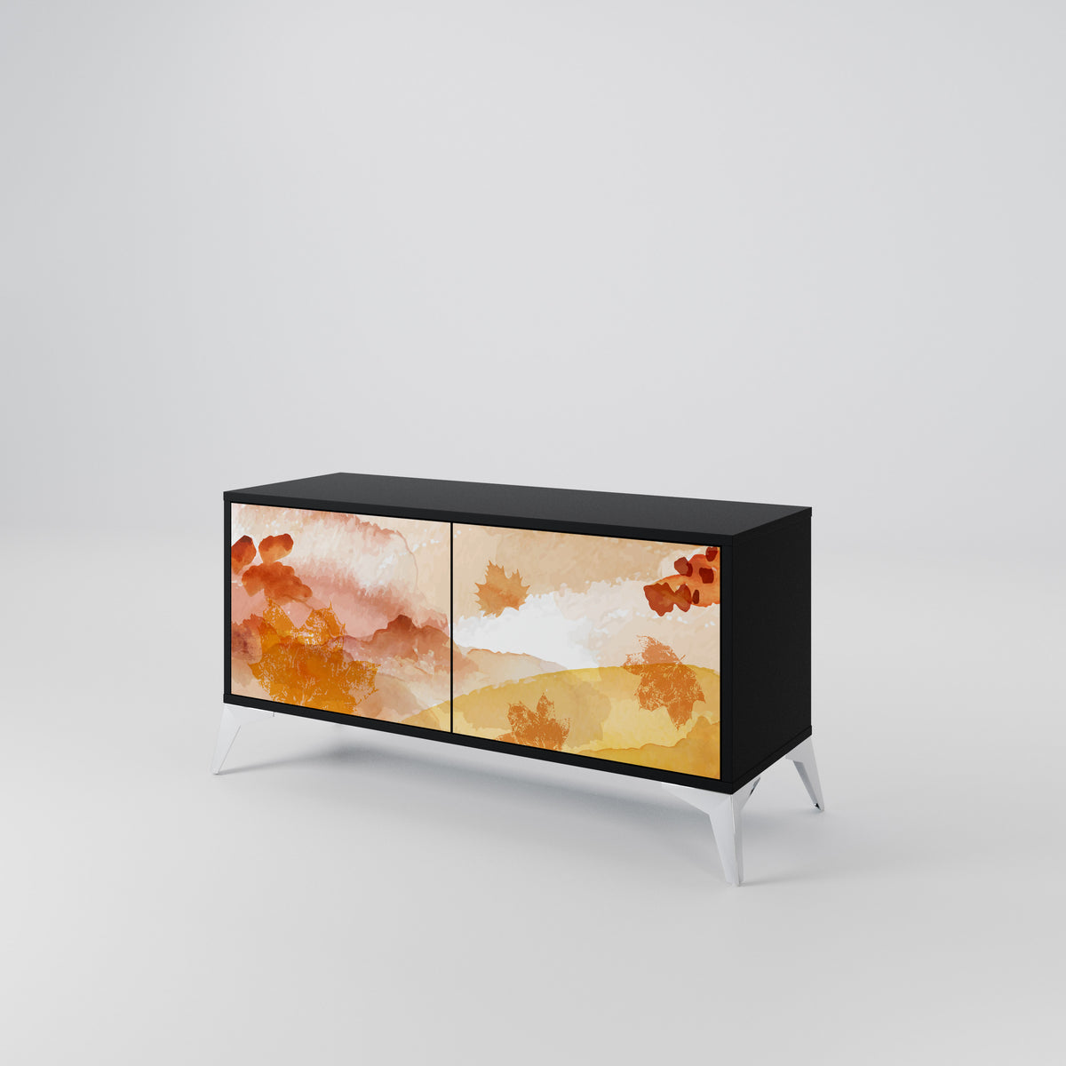 TRACES OF AUTUMN Mueble de TV Compacto de 2 puertas