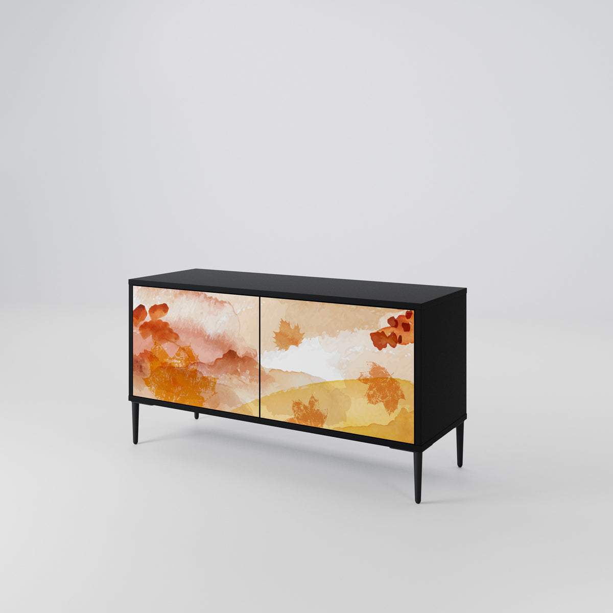 TRACES OF AUTUMN Mueble de TV Compacto de 2 puertas