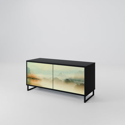 MORNING BY THE LAKE Mueble de TV Compacto de 2 puertas