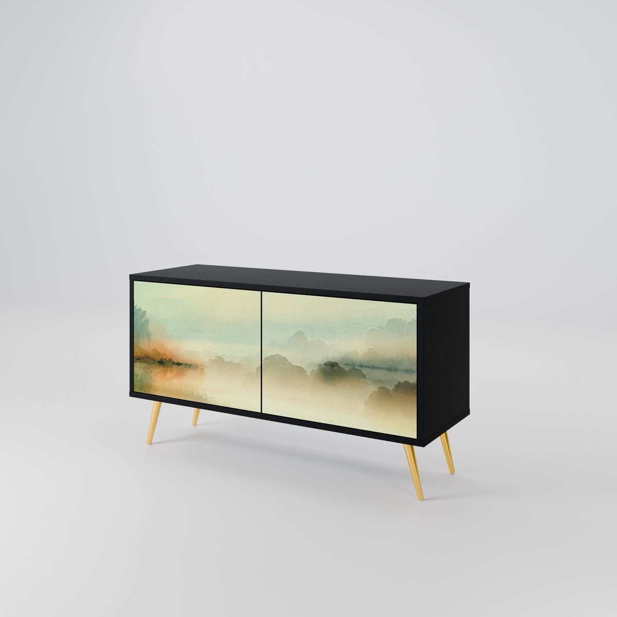 MORNING BY THE LAKE Mueble de TV Compacto de 2 puertas