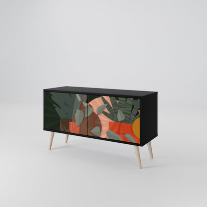 TROPICAL COMPOSITION Mueble de TV Compacto de 2 puertas