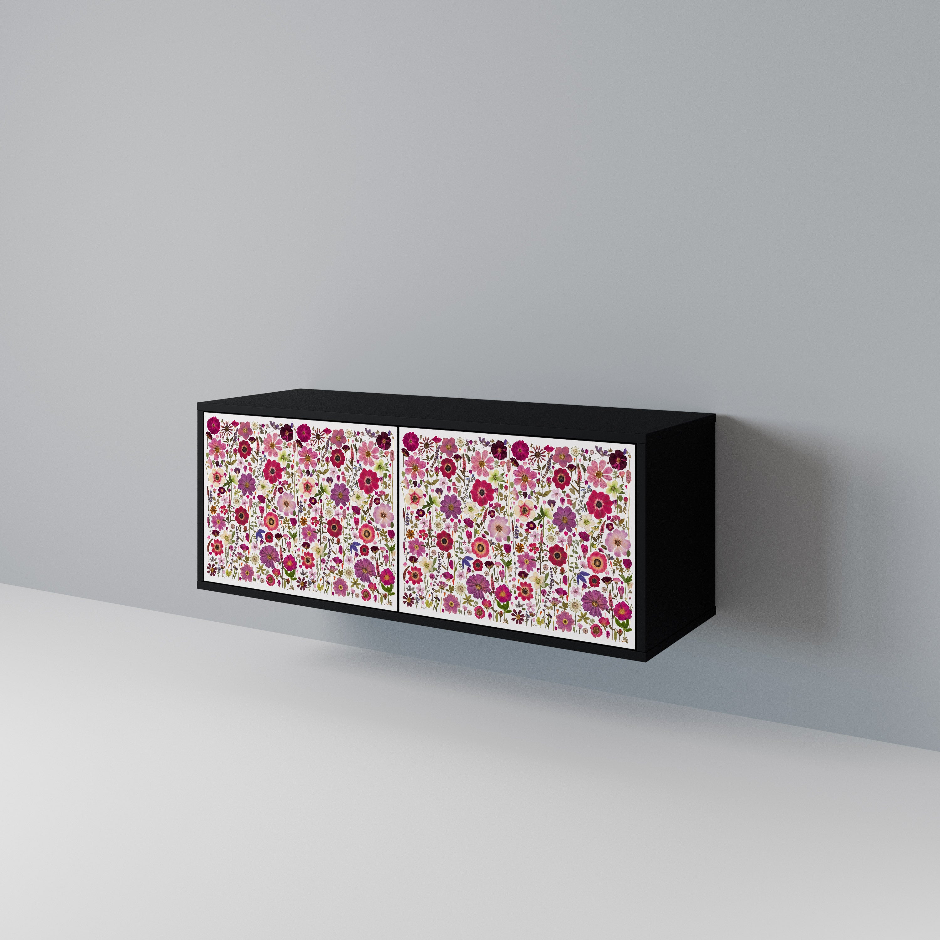 PETAL GARDEN Mueble de TV Compacto de 2 puertas