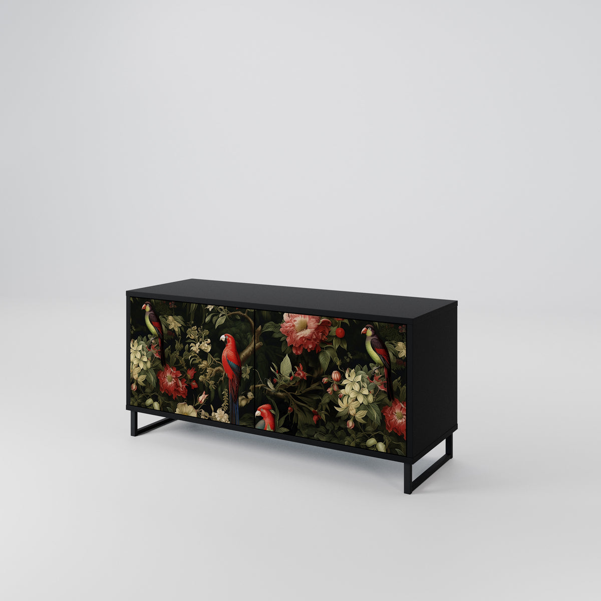 FLORAL FANTASIA Mueble de TV Compacto de 2 puertas