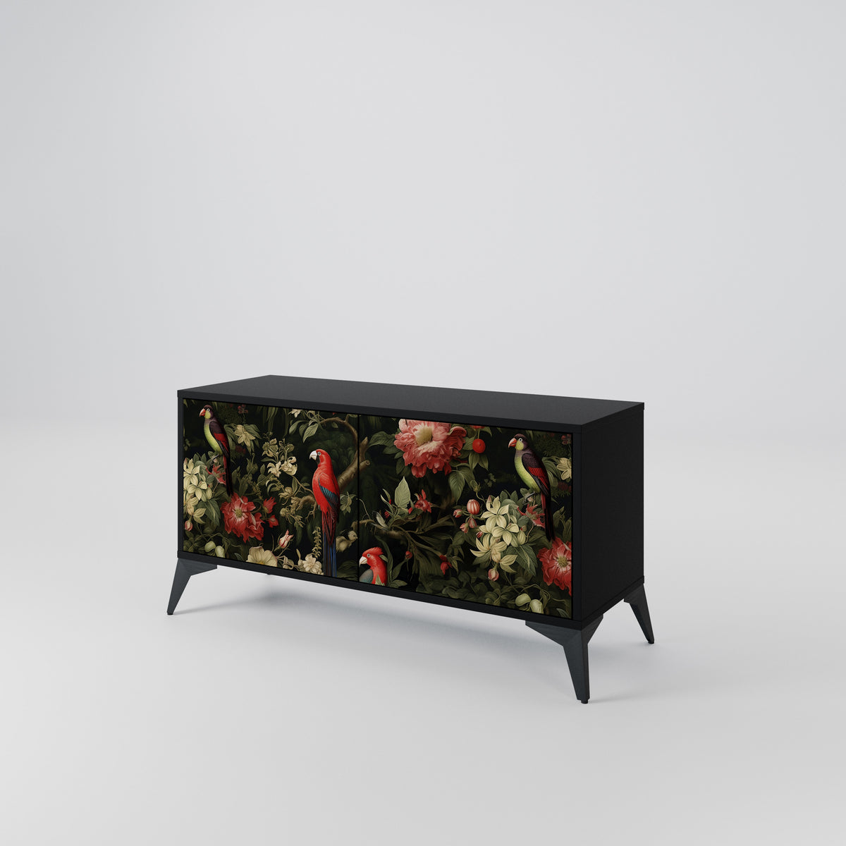 FLORAL FANTASIA Mueble de TV Compacto de 2 puertas