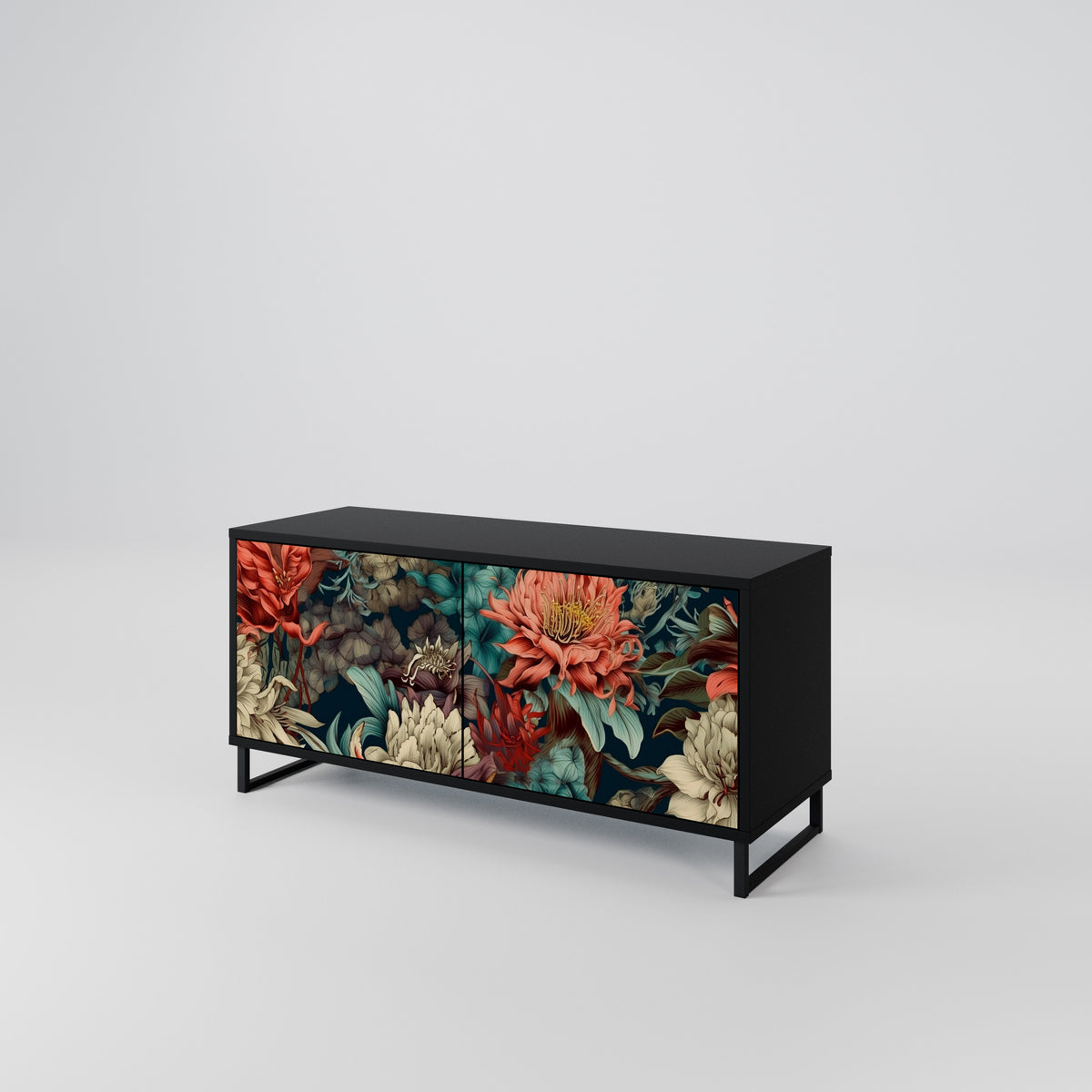 SPROUTING GRACE Mueble de TV Compacto de 2 puertas