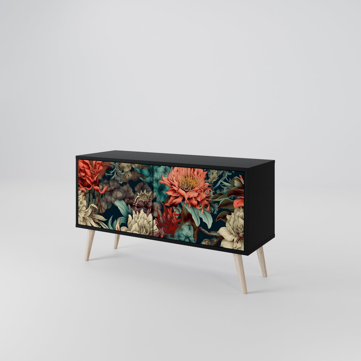 SPROUTING GRACE Mueble de TV Compacto de 2 puertas