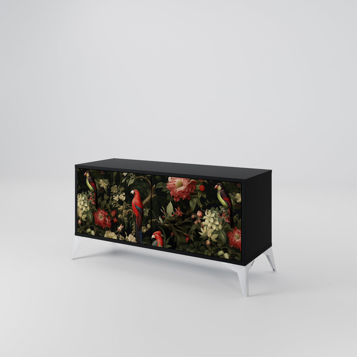 AVIAN GREENERY Mueble de TV Compacto de 2 puertas