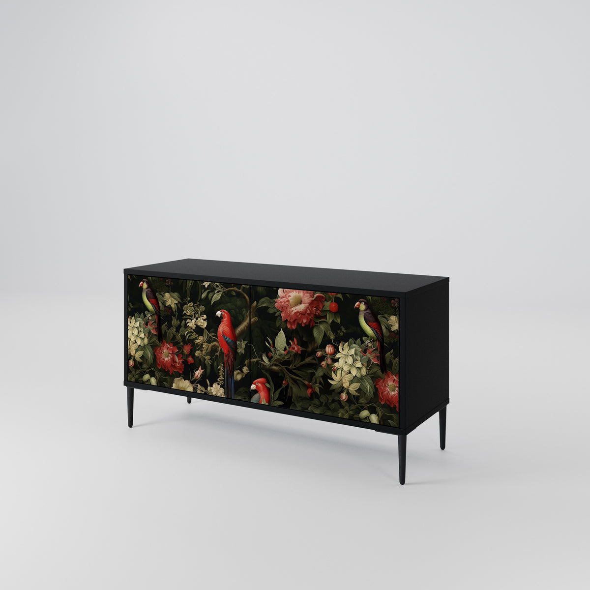 AVIAN GREENERY Mueble de TV Compacto de 2 puertas