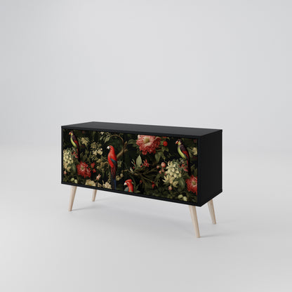 AVIAN GREENERY Mueble de TV Compacto de 2 puertas