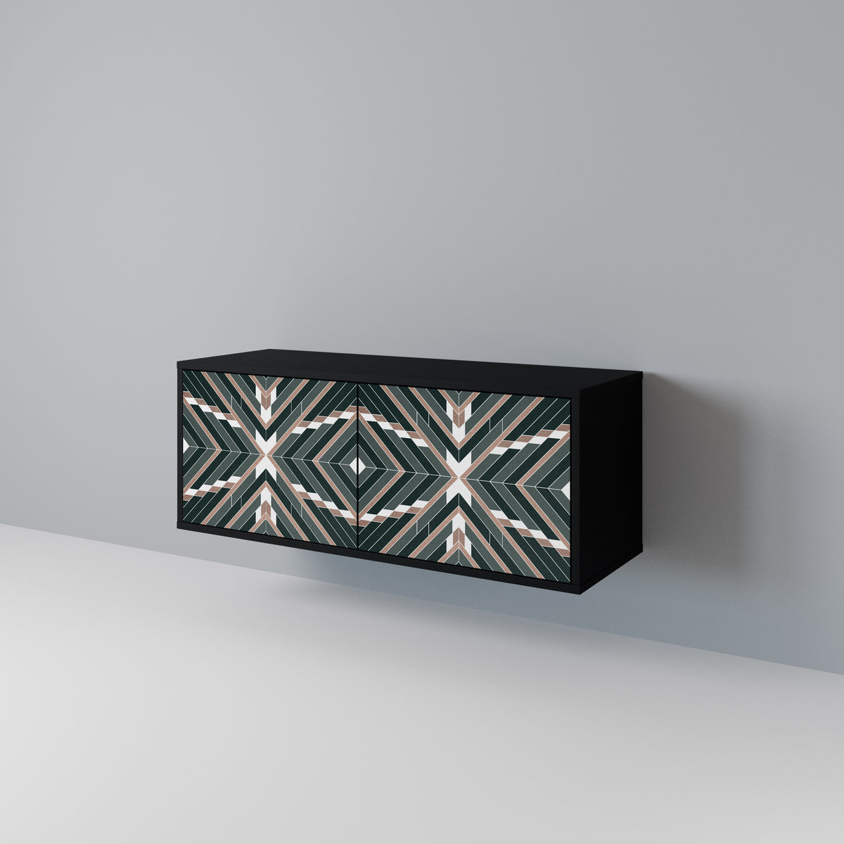 DIMENSION DELIGHTS Mueble de TV Compacto de 2 puertas
