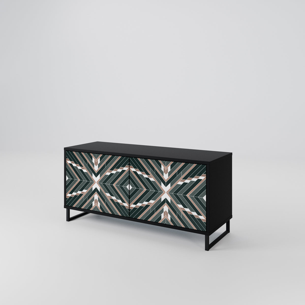 DIMENSION DELIGHTS Mueble de TV Compacto de 2 puertas