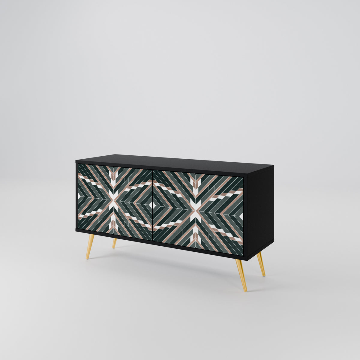 DIMENSION DELIGHTS Mueble de TV Compacto de 2 puertas