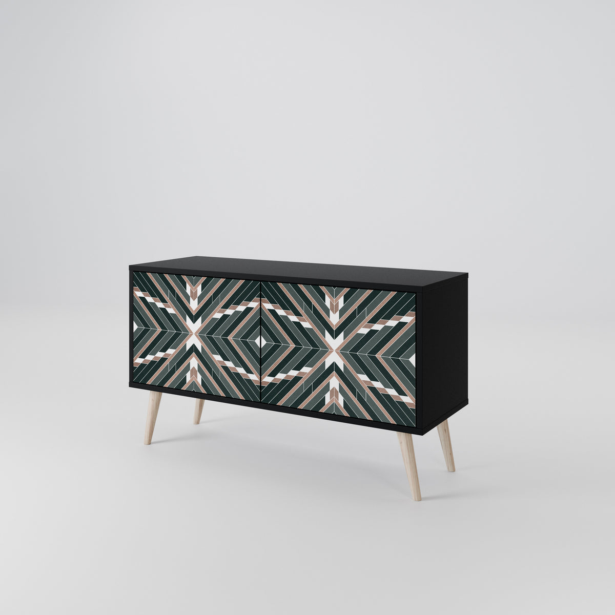 DIMENSION DELIGHTS Mueble de TV Compacto de 2 puertas