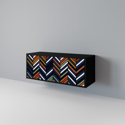 VIBRANT PATCHWORK Mueble de TV Compacto de 2 puertas