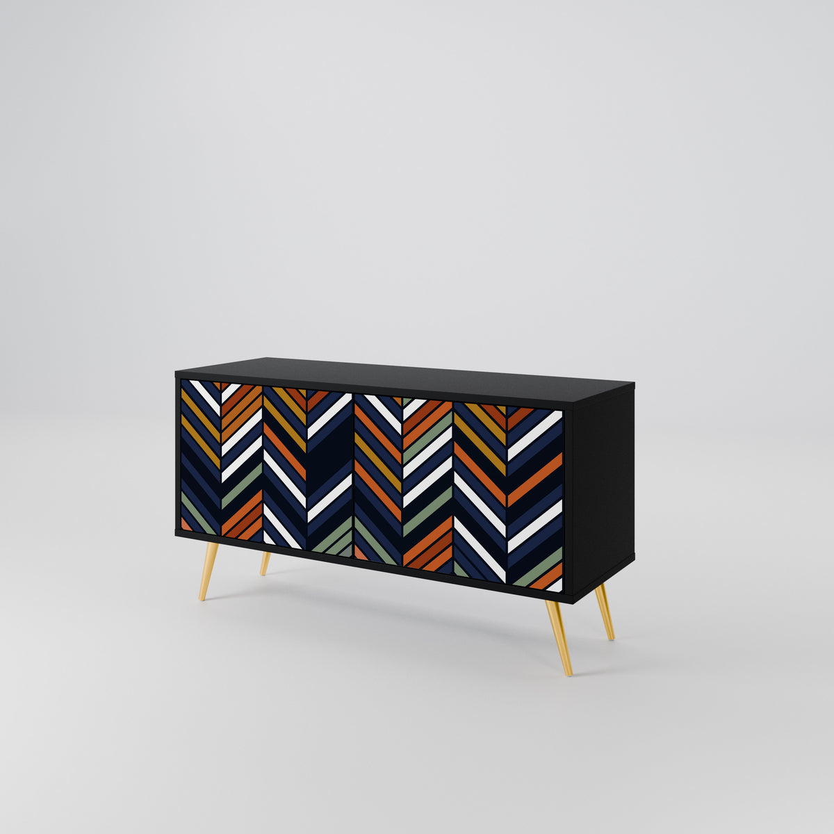 VIBRANT PATCHWORK Mueble de TV Compacto de 2 puertas