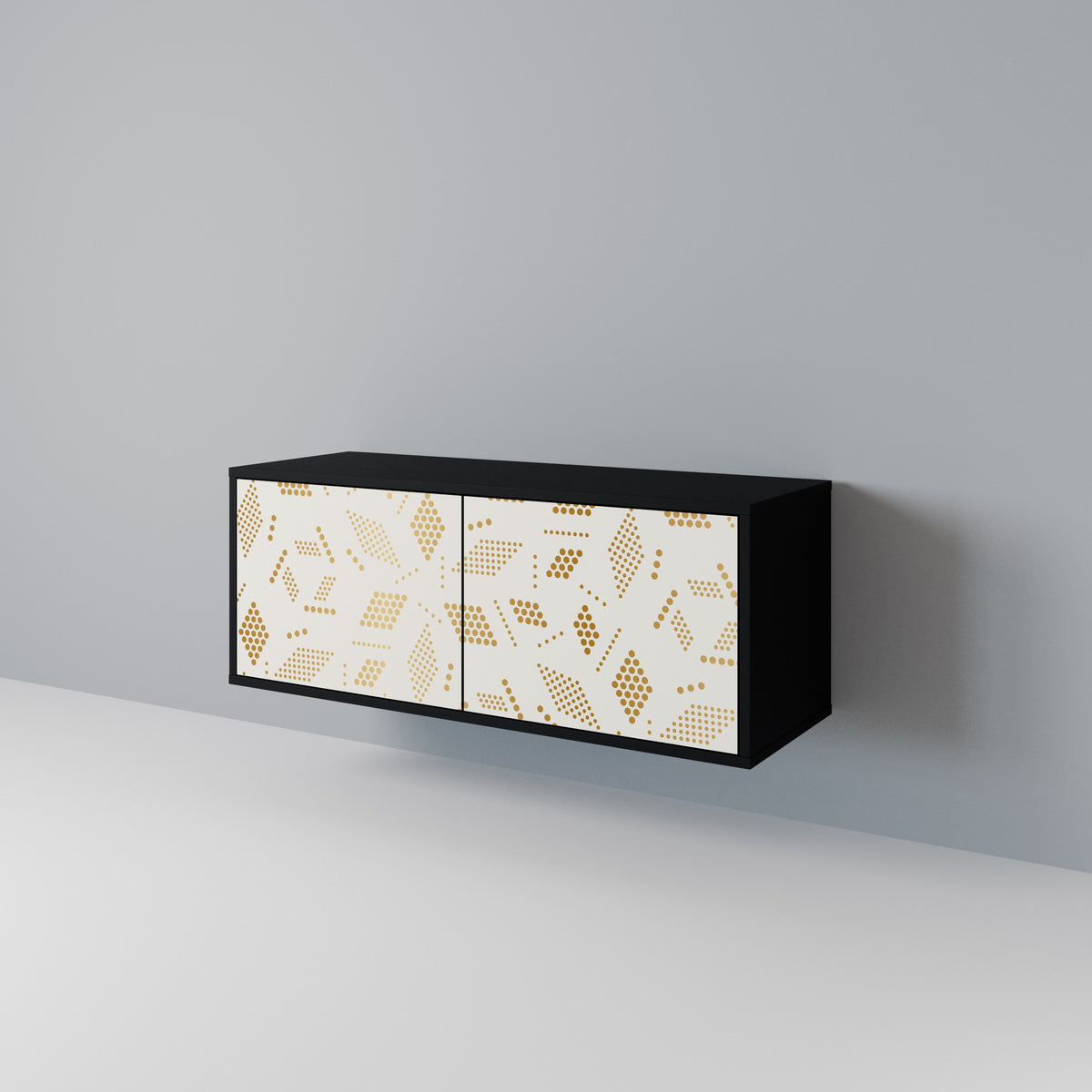SPOTTED DAZE Mueble de TV Compacto de 2 puertas