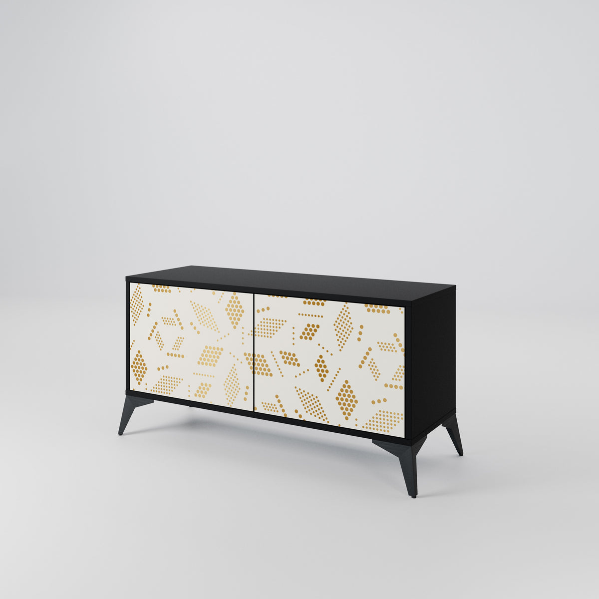 SPOTTED DAZE Mueble de TV Compacto de 2 puertas