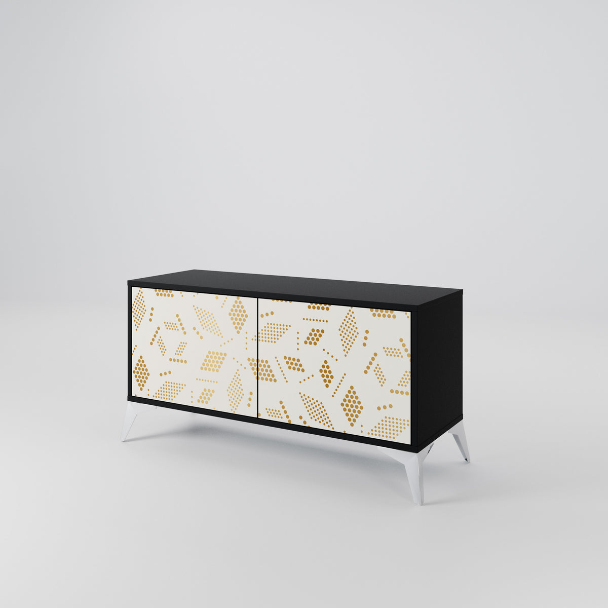 SPOTTED DAZE Mueble de TV Compacto de 2 puertas