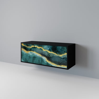 GOLDRUSH ODYSSEY Mueble de TV Compacto de 2 puertas