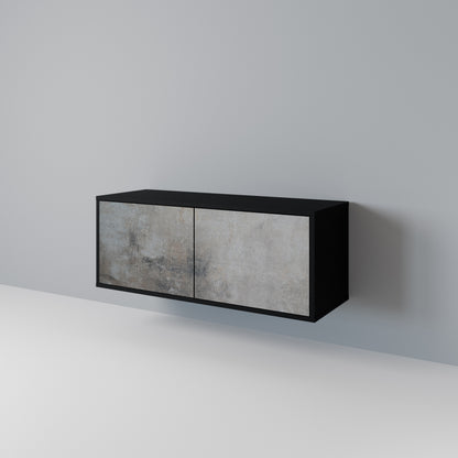 CONCRETE WALL Mueble de TV Compacto de 2 puertas