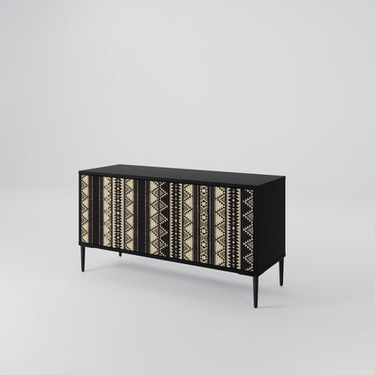 AZTEC Mueble de TV Compacto de 2 puertas